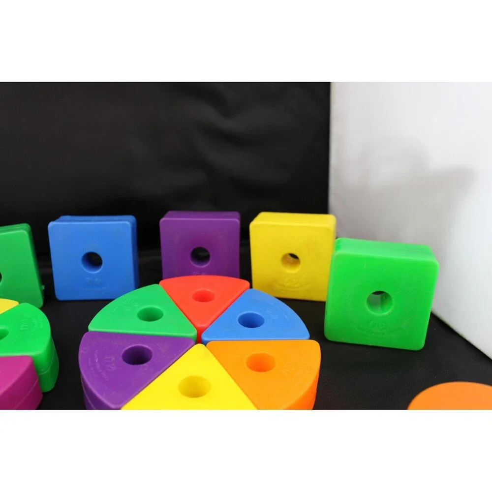 Vintage Fisher-Price Creative Blocks‎ Bold Chunky Stacking Sorting Toy 27 Pieces